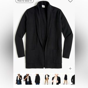 J.Crew Factory Chelsea Sweater Blazer in Black Size XS